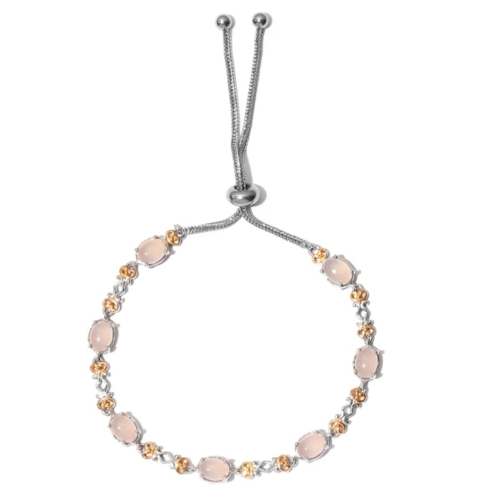 Pink Chalcedony Bolo Bracelet